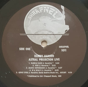 Randy Hansen - Astral Projection Live