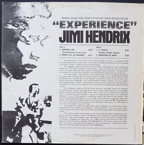 Jimi Hendrix - Experience Original Soundtrack From The Motion Picture