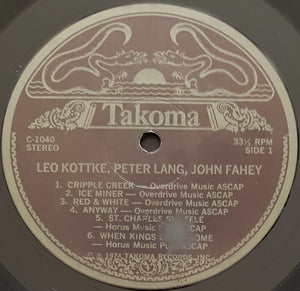 Leo Kottke - Leo Kottke / Peter Lang / John Fahey