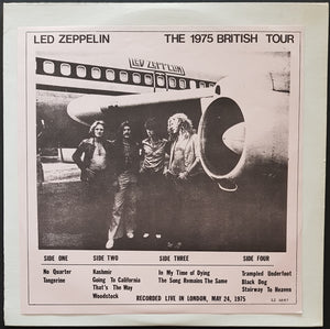 Led Zeppelin - The 1975 British Tour