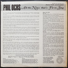 Load image into Gallery viewer, Phil Ochs - All The News That&#39;s Fit To Sing