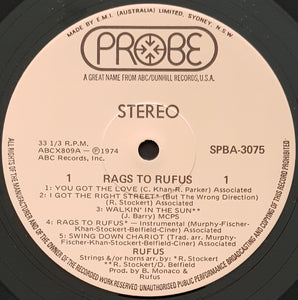 Rufus Featuring Chaka Khan - Rags To Rufus