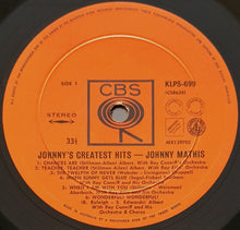 Load image into Gallery viewer, Johnny Mathis - Johnny&#39;s Greatest Hits
