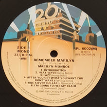 Load image into Gallery viewer, Marilyn Monroe - Remember Marilyn