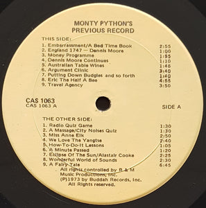 Monty Python - Monty Python's Previous Record