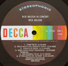 Load image into Gallery viewer, Nelson, Rick - In Concert