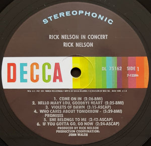 Nelson, Rick - In Concert