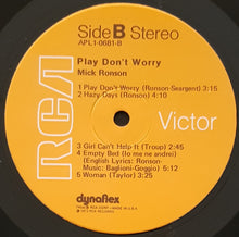 Load image into Gallery viewer, Mick Ronson - Play Don&#39;t Worry