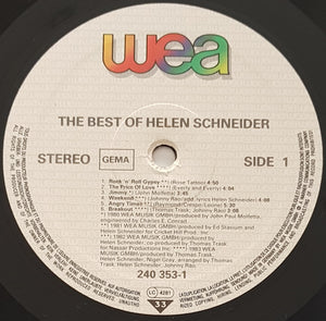 Helen Schneider W/ The Kick - The Best Of Helen Schneider
