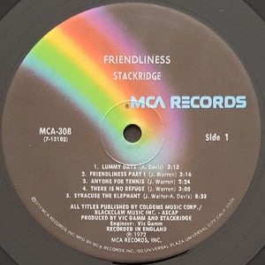Stackridge - Friendliness