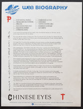 Load image into Gallery viewer, Who (Pete Townshend) - All The Best Cowboys Have Chinese Eyes