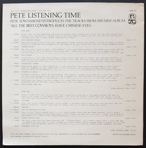 Who (Pete Townshend) - Pete Listening Time