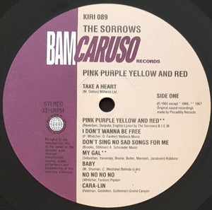 Sorrows - Pink, Purple, Yellow & Red