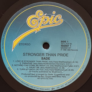 Sade - Stronger Than Pride