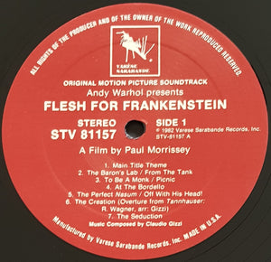 Claudio Gizzi - Andy Warhol's Frankenstein - Soundtrack