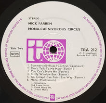 Load image into Gallery viewer, Mick Farren - Mona - The Carnivorous Circus