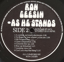 Load image into Gallery viewer, Ron Geesin - As He Stands
