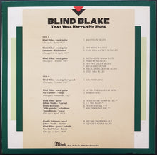 Load image into Gallery viewer, Blind Blake - That Will Happen No More