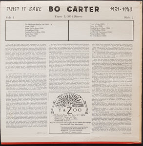 Carter, Bo - Twist It Babe 1931-1940