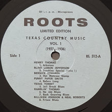 Load image into Gallery viewer, V/A - Texas Country Music Vol.1 1927-1936