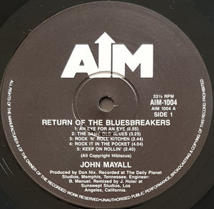 John Mayall - Return Of The Bluesbreakers Featuring Mick Taylor