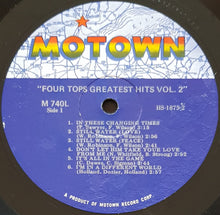 Load image into Gallery viewer, Four Tops - Four Tops Greatest Hits Vol. 2