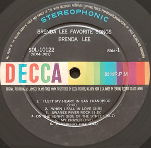 Lee, Brenda - Favorite Songs