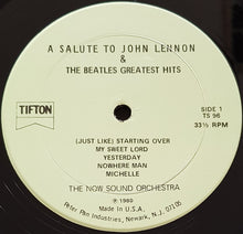 Load image into Gallery viewer, Beatles - (NOW SOUND ORCH) A Salute To John Lennon And The Beatles Greatest Hits
