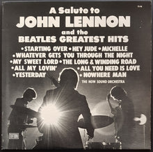 Load image into Gallery viewer, Beatles - (NOW SOUND ORCH) A Salute To John Lennon And The Beatles Greatest Hits