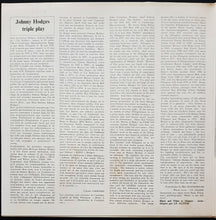 Load image into Gallery viewer, Johnny Hodges - Triple Play