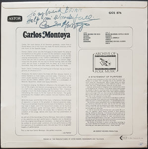 Carlos Montoya - An Archive Of Folk Music Recording