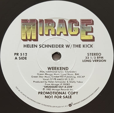 Helen Schneider W/ The Kick - Weekend