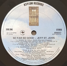 Load image into Gallery viewer, St.John, Jeff - So Far So Good