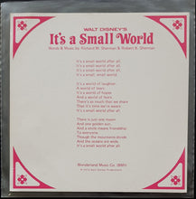 Load image into Gallery viewer, Walt Disney - Bobby Hammack Orchestra - It&#39;s A Small World
