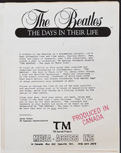 Load image into Gallery viewer, Beatles - The Days In Their Life