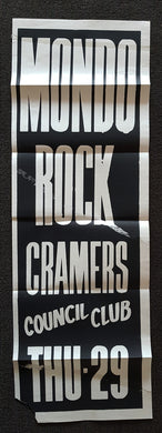 Mondo Rock - Cramers Council Club Thu.29
