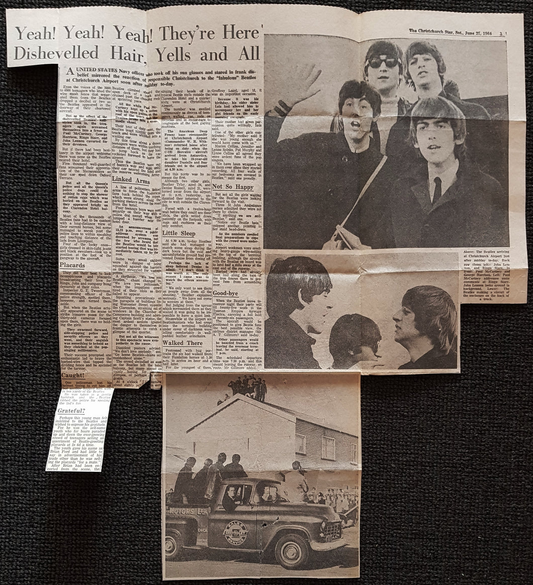 Beatles - Christchurch Star June 27, 1964