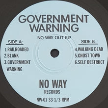 Load image into Gallery viewer, Government Warning - No Way Out E.P.
