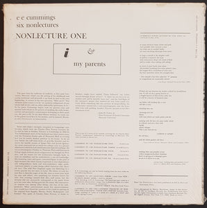 Cummings, E.E. - Six Nonlectures: One