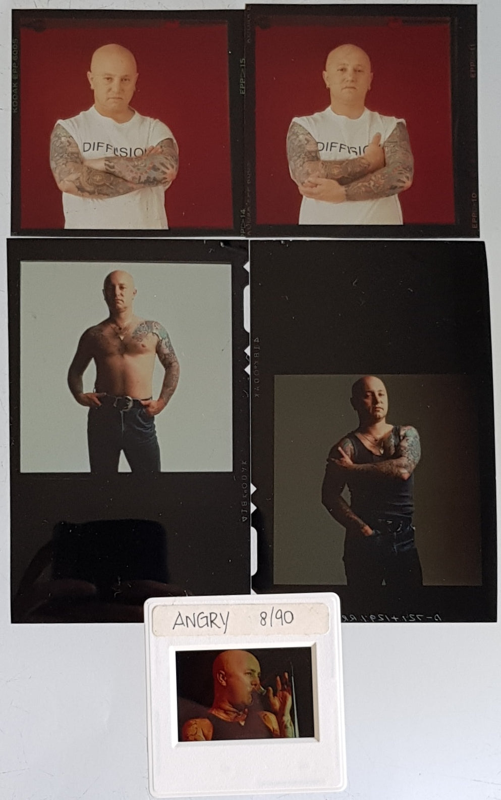 Rose Tattoo - Angry Anderson Transperancies / Slide