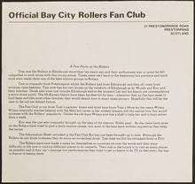 Load image into Gallery viewer, Bay City Rollers - Official Bay City Rollers Fan Club