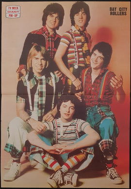 Bay City Rollers - TV Week Giant Pin-Up