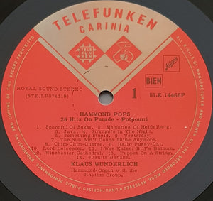 Klaus Wunderlich - Hammond Pops 28 Hits On Parade