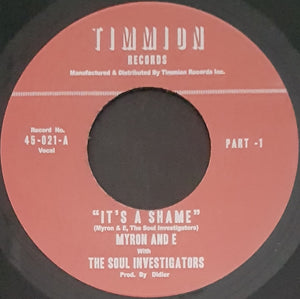 Myron & E And The Soul Investigators - It's A Shame