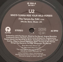 Load image into Gallery viewer, U2 - Who&#39;s Gonna Ride Your Wild Horses