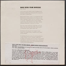 Load image into Gallery viewer, Nick Cave &amp; The Bad Seeds - More News From Nowhere (Radio Version)