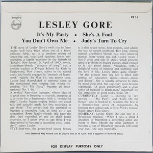 Lesley Gore - It's My Party