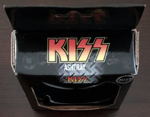 Kiss- Black Glass Ashtray