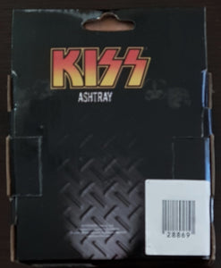 Kiss- Black Glass Ashtray