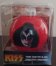 Load image into Gallery viewer, Kiss- Gene Simmons Hand Crafted Glass Christmas Ornament